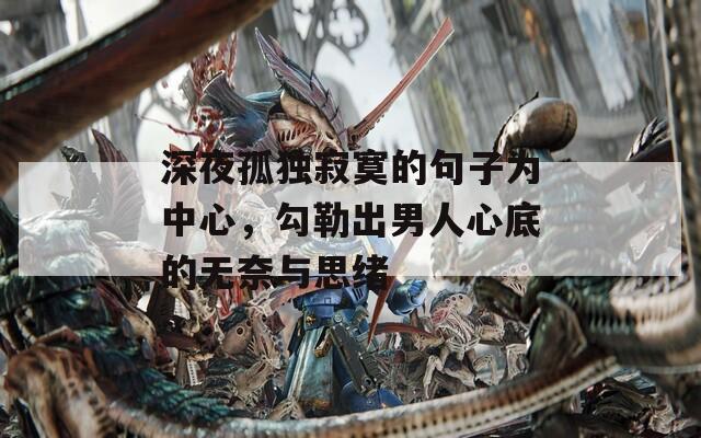 深夜孤独寂寞的句子为中心，勾勒出男人心底的无奈与思绪