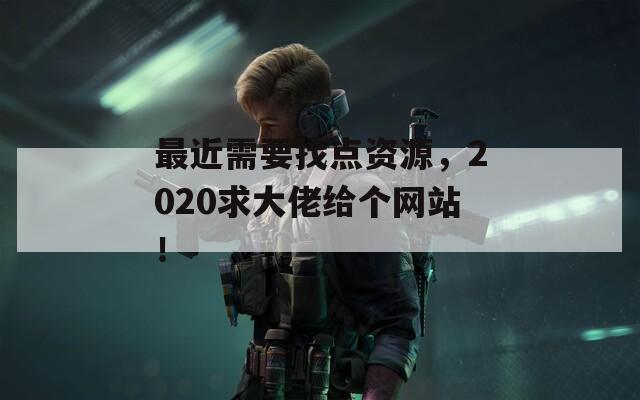 最近需要找点资源，2020求大佬给个网站！