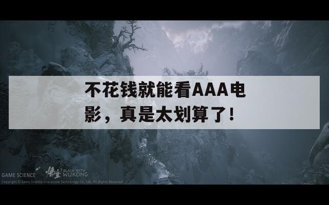 不花钱就能看AAA电影，真是太划算了！