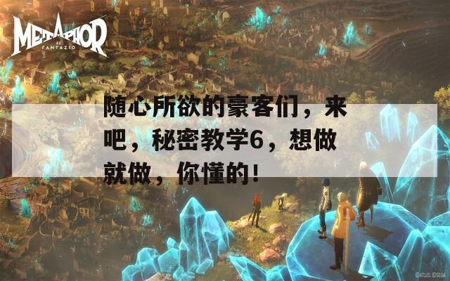 随心所欲的豪客们，来吧，秘密教学6，想做就做，你懂的！