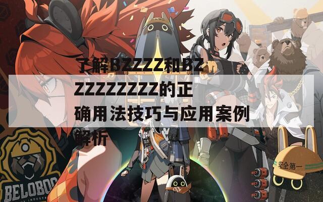 了解BZZZZ和BZZZZZZZZZ的正确用法技巧与应用案例解析