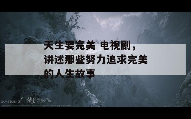 天生要完美 电视剧，讲述那些努力追求完美的人生故事