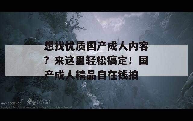 想找优质国产成人内容？来这里轻松搞定！国产成人精品自在钱拍