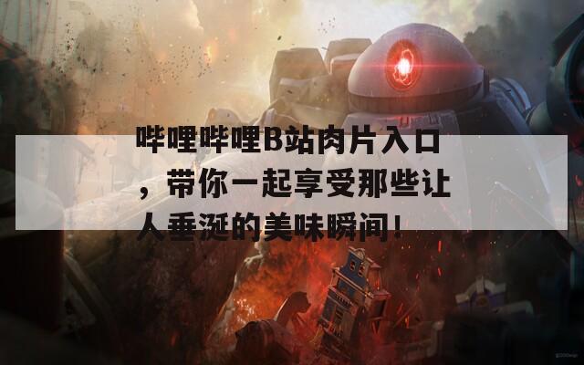 哔哩哔哩B站肉片入口，带你一起享受那些让人垂涎的美味瞬间！  第1张