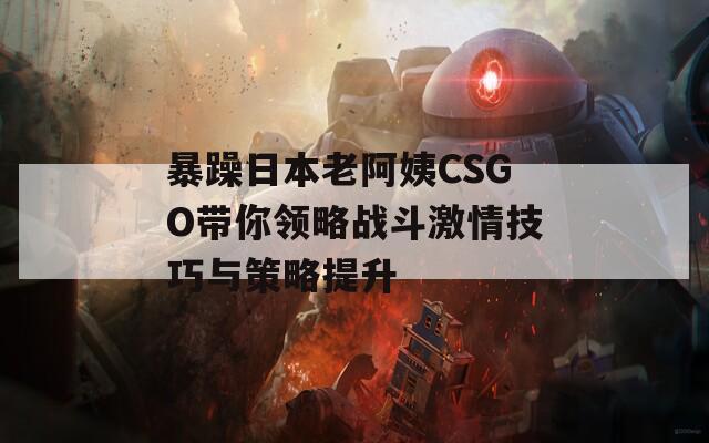 暴躁日本老阿姨CSGO带你领略战斗激情技巧与策略提升