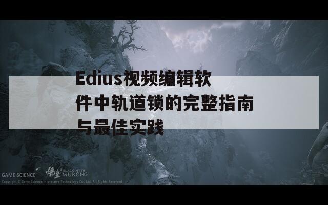 Edius视频编辑软件中轨道锁的完整指南与最佳实践