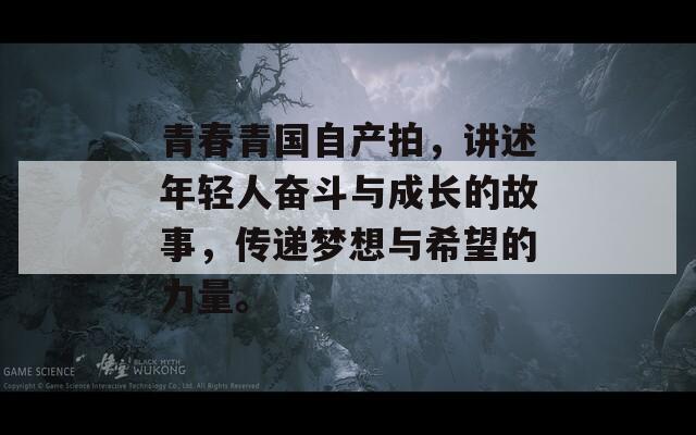 青春青国自产拍，讲述年轻人奋斗与成长的故事，传递梦想与希望的力量。