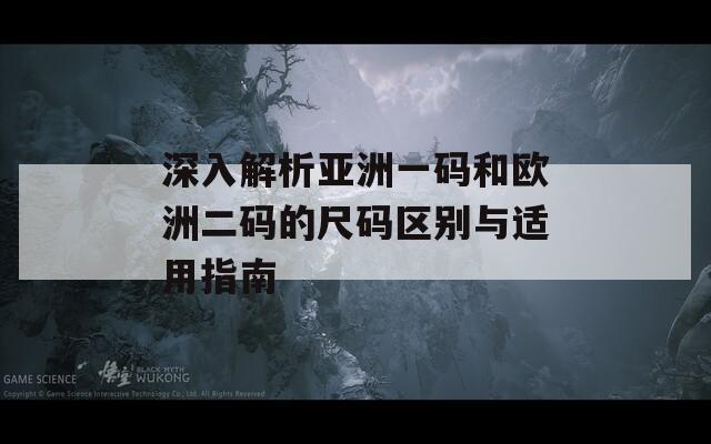 深入解析亚洲一码和欧洲二码的尺码区别与适用指南
