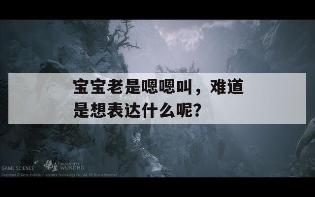宝宝老是嗯嗯叫，难道是想表达什么呢？
