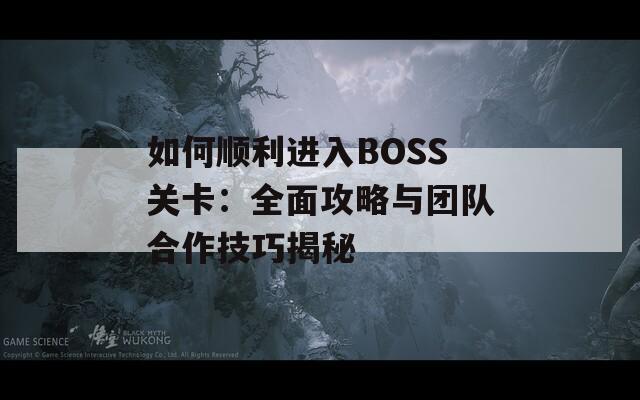如何顺利进入BOSS关卡：全面攻略与团队合作技巧揭秘  第1张
