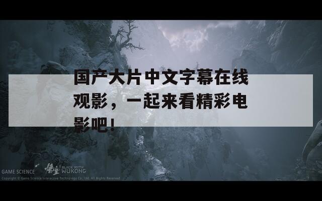 国产大片中文字幕在线观影，一起来看精彩电影吧！