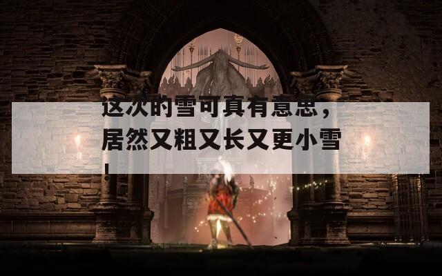这次的雪可真有意思，居然又粗又长又更小雪！