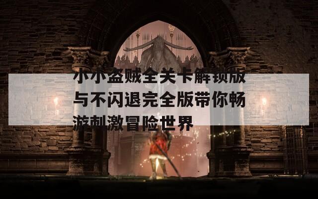 小小盗贼全关卡解锁版与不闪退完全版带你畅游刺激冒险世界