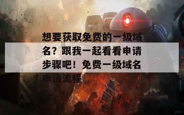 想要获取免费的一级域名？跟我一起看看申请步骤吧！免费一级域名申请流程