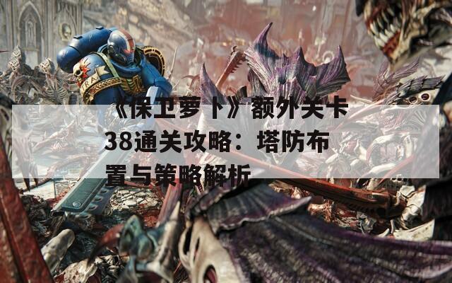 《保卫萝卜》额外关卡38通关攻略：塔防布置与策略解析