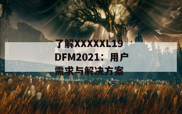 了解XXXXXL19DFM2021：用户需求与解决方案