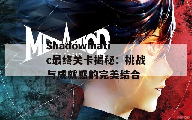 Shadowmatic最终关卡揭秘：挑战与成就感的完美结合