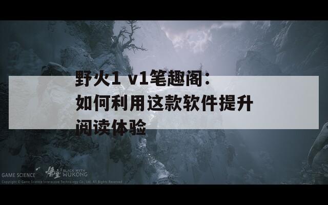 野火1 v1笔趣阁：如何利用这款软件提升阅读体验  第1张