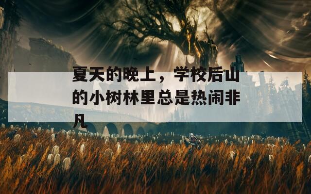 夏天的晚上，学校后山的小树林里总是热闹非凡