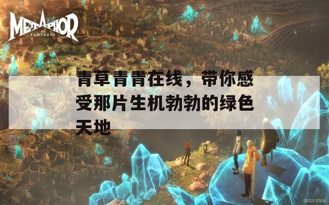 青草青青在线，带你感受那片生机勃勃的绿色天地