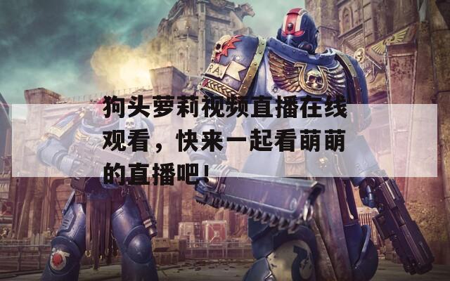 狗头萝莉视频直播在线观看，快来一起看萌萌的直播吧！