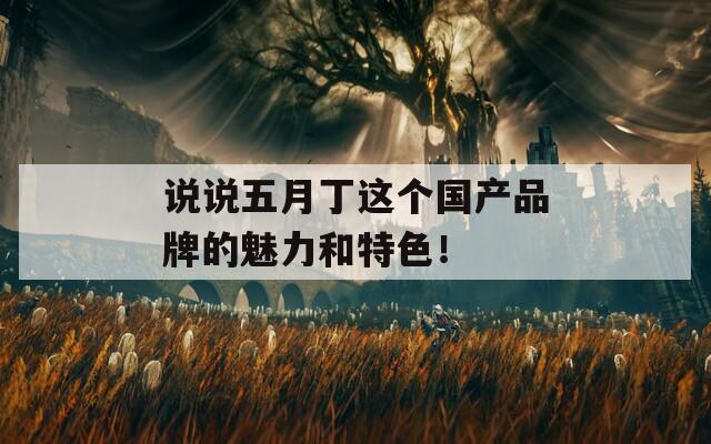 说说五月丁这个国产品牌的魅力和特色！