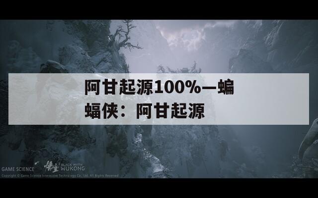 阿甘起源100%—蝙蝠侠：阿甘起源