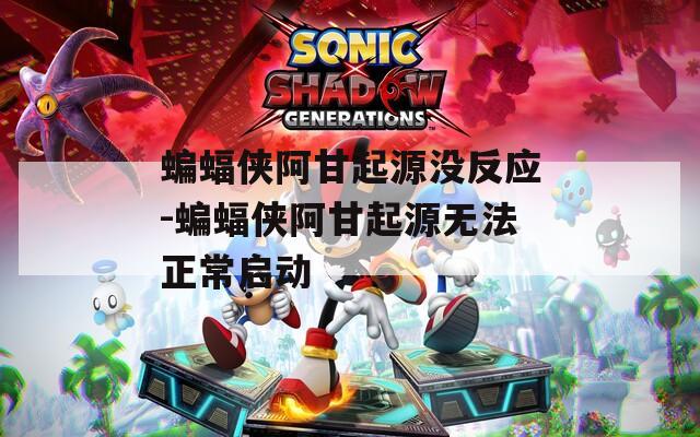 蝙蝠侠阿甘起源没反应-蝙蝠侠阿甘起源无法正常启动