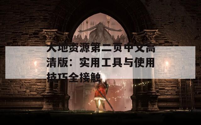 大地资源第二页中文高清版：实用工具与使用技巧全接触