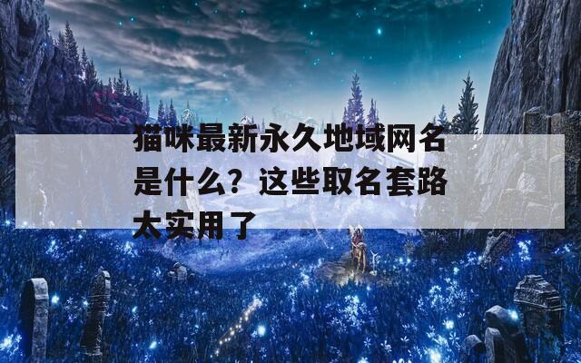 猫咪最新永久地域网名是什么？这些取名套路太实用了  第1张