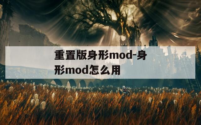 重置版身形mod-身形mod怎么用