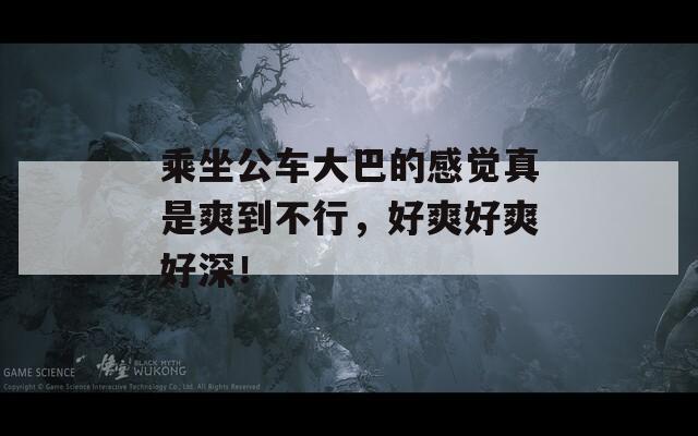 乘坐公车大巴的感觉真是爽到不行，好爽好爽好深！