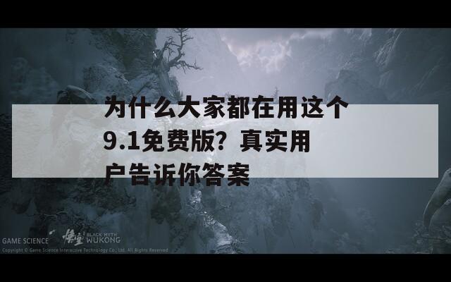 为什么大家都在用这个9.1免费版？真实用户告诉你答案