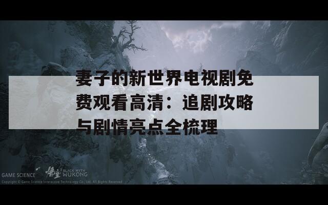 妻子的新世界电视剧免费观看高清：追剧攻略与剧情亮点全梳理