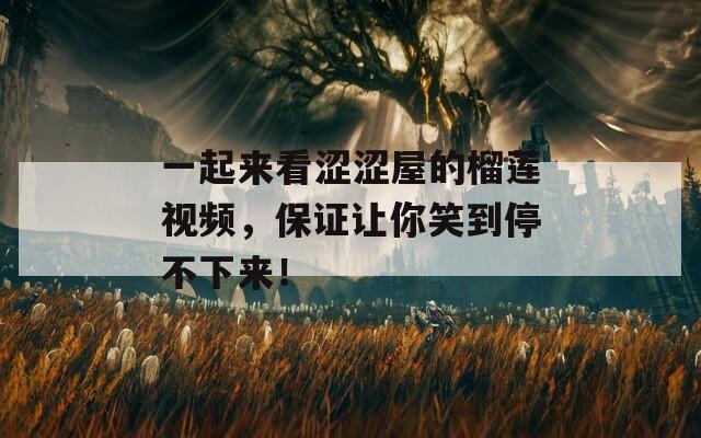 一起来看涩涩屋的榴莲视频，保证让你笑到停不下来！