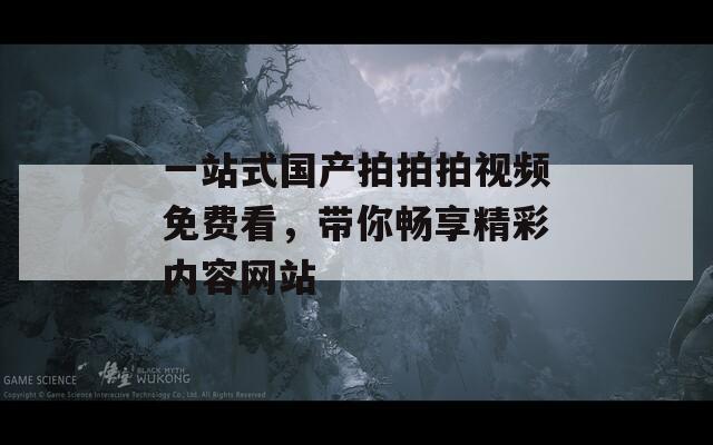 一站式国产拍拍拍视频免费看，带你畅享精彩内容网站