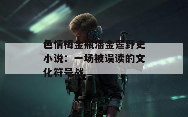 色情梅金瓶潘金莲野史小说：一场被误读的文化符号战