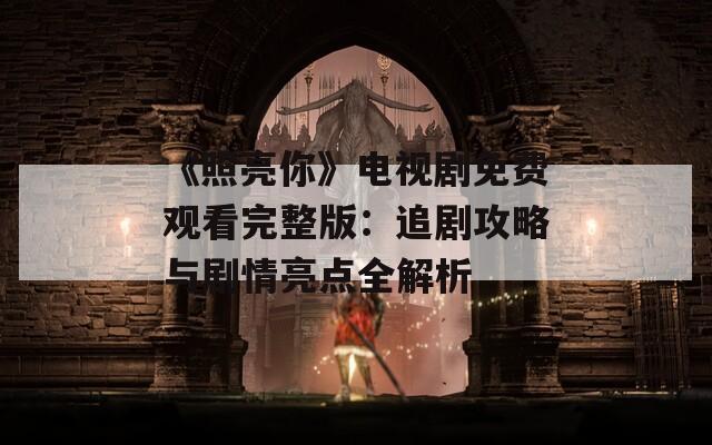 《照亮你》电视剧免费观看完整版：追剧攻略与剧情亮点全解析  第1张