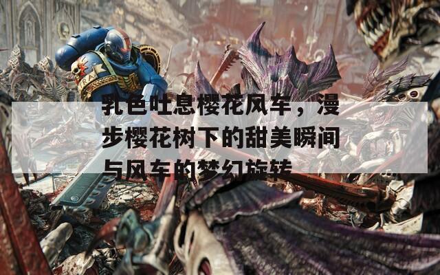 乳色吐息樱花风车，漫步樱花树下的甜美瞬间与风车的梦幻旋转