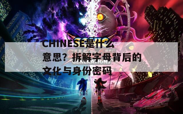 CHINESE是什么意思？拆解字母背后的文化与身份密码