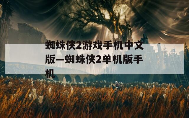 蜘蛛侠2游戏手机中文版—蜘蛛侠2单机版手机  第1张
