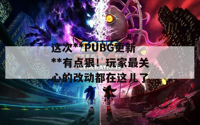 这次**PUBG更新**有点狠！玩家最关心的改动都在这儿了  第1张