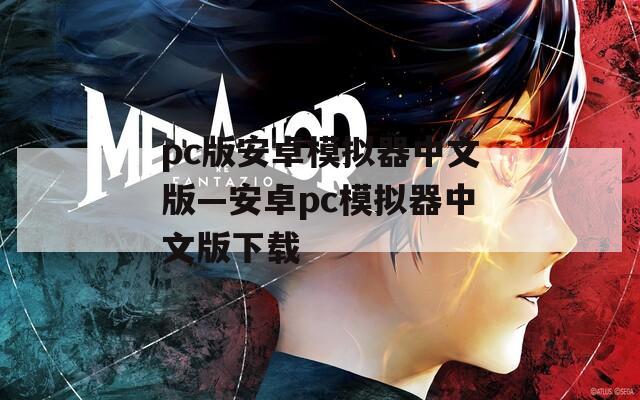 pc版安卓模拟器中文版—安卓pc模拟器中文版下载  第1张