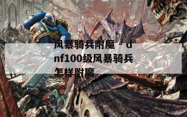 风暴骑兵附魔 - dnf100级风暴骑兵怎样附魔  第1张