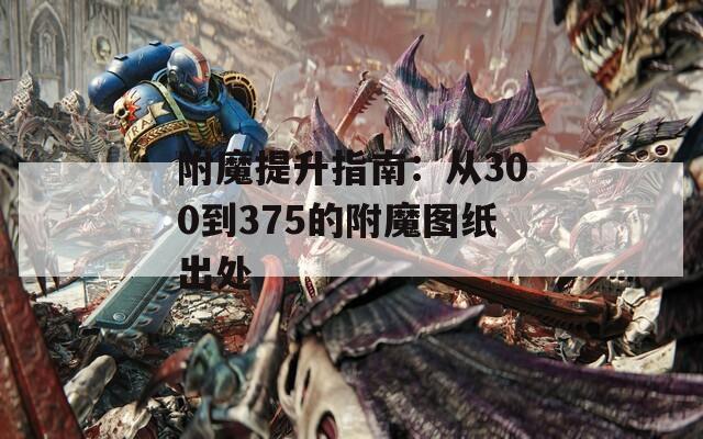 附魔提升指南：从300到375的附魔图纸出处
