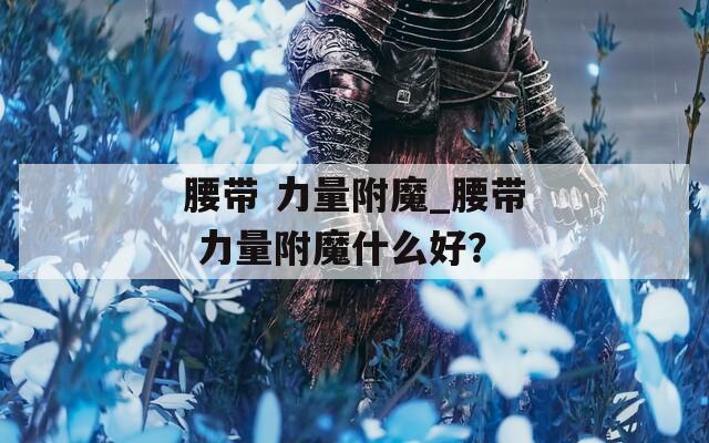 腰带 力量附魔_腰带 力量附魔什么好？