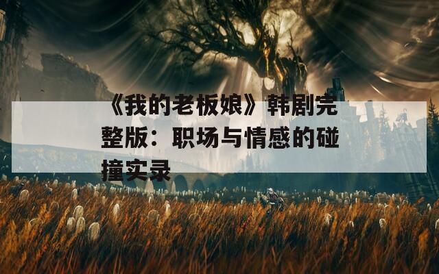 《我的老板娘》韩剧完整版：职场与情感的碰撞实录  第1张