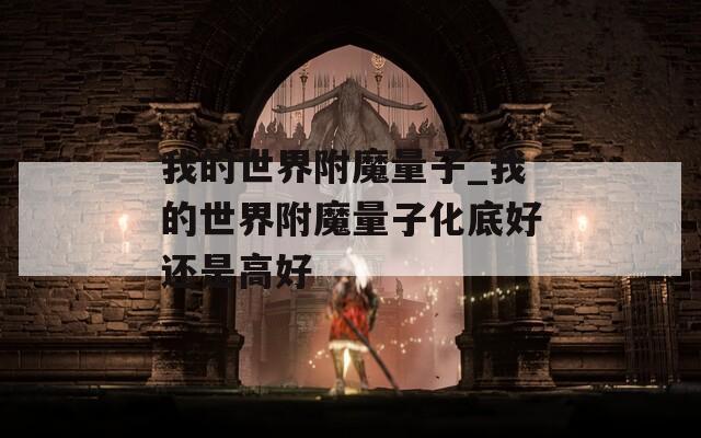 我的世界附魔量子_我的世界附魔量子化底好还是高好