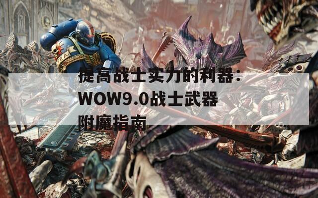 提高战士实力的利器：WOW9.0战士武器附魔指南  第1张