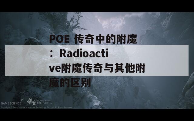 POE 传奇中的附魔：Radioactive附魔传奇与其他附魔的区别